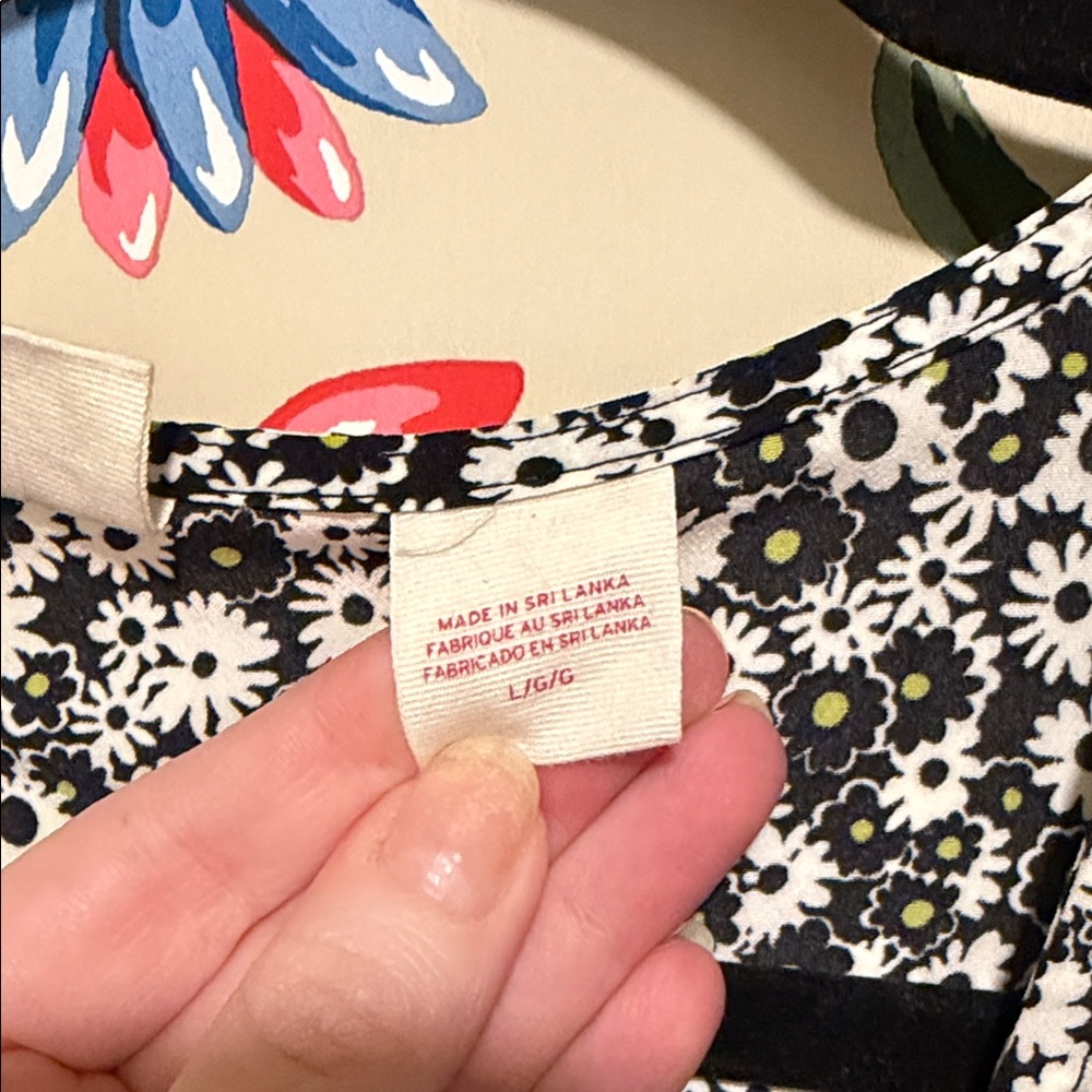 Levi's Black and White Floral Midi Dress - Picture 3 of 6